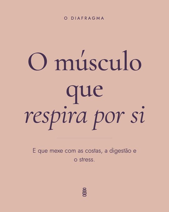 Capa só com texto, fundo rosa: O músculo que respira por si